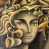 Tableau \"Les Trois Soeurs\" signé D. HOFFER