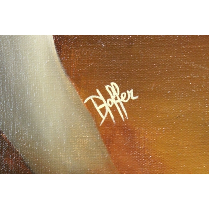 Tableau \"Les Trois Soeurs\" signé D. HOFFER