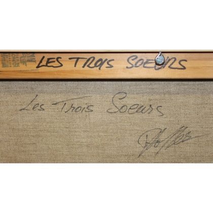 Tableau \"Les Trois Soeurs\" signé D. HOFFER