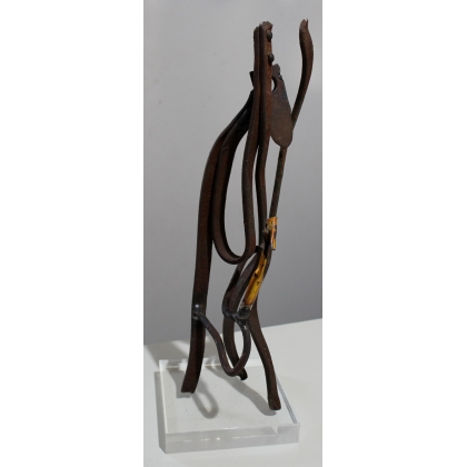 Sculpture en fer \"Initiation\" par Jeff BEER