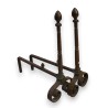 Paire de chenets Directoire "Pomme de pain"