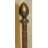 Paire de chenets Directoire "Pomme de pain"
