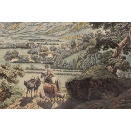 Engraving: ‘View of Mont Blanc from St-Martin’