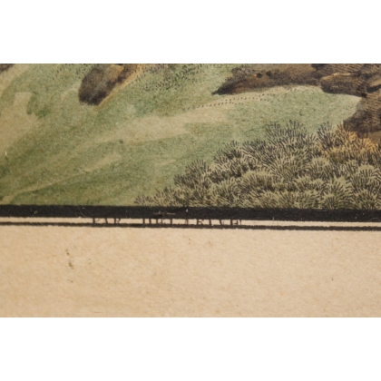 Engraving: ‘View of Mont Blanc from St-Martin’