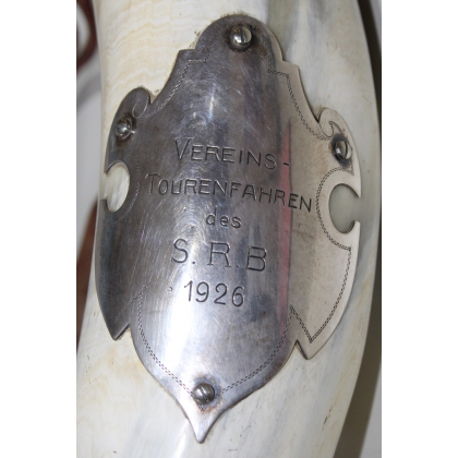 Assembled guild drinking horn