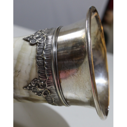 Assembled guild drinking horn