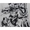 Lithograph entitled ‘Fauconnier’, signed CLÉMENT