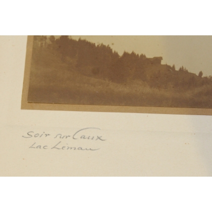 Photographie "Soir sur Caux" signée STEINER