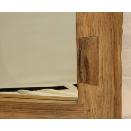 Miroir carré en bois flotté