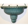 Enamelled cast aluminium fountain