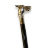 Walking stick with a silver Great Dane knob