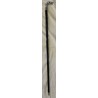 Walking stick with a silver ‘Levrette’ open-mouthed knob