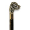Walking stick with a silver poodle knob