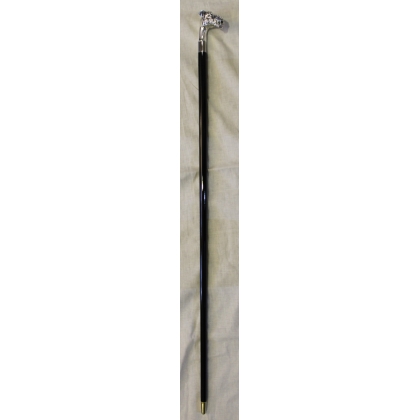 Walking stick with a silver Terrier knob