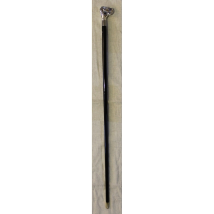 Walking stick with a silver Labrador knob