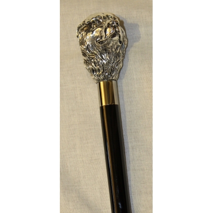 Walking stick with a silver Maremma Shepherd’s head knob