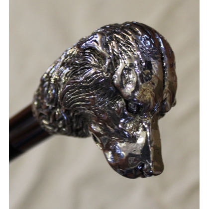 Walking stick with a silver Maremma Shepherd’s head knob