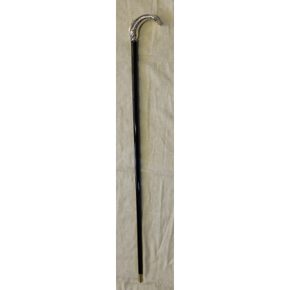 Walking stick with a silver fish-shaped knob