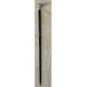 Canne avec pommeau Tête d\'éléphant argenté
