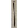 Walking stick with a silver tiger-patterned knob