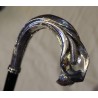 Walking stick with a silver Fleur-de-lis knob
