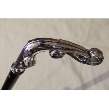 Walking stick with a silver openwork ‘Liberty’ handle