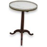  Guéridon rond, tripode, Louis XVI, marbre blanc sur  Moinat SA  - Antiquités décoration
