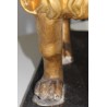 Lion italien en bois sculpté doré