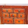 Chinese console table with seven drawers