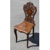 Ensemble de Brienz sculpté et marqueté "Etoile"