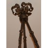 Lustre en bronze Napoléon III à trois lumières