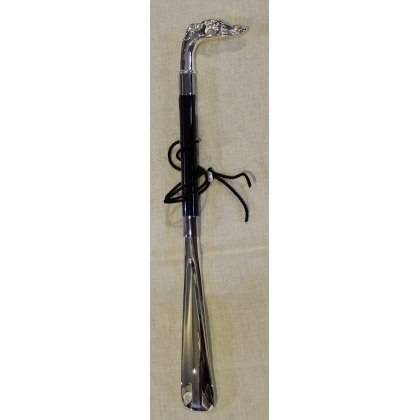 ‘Levrette’ silver-coloured shoehorn