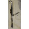 Silver-plated shoehorn with engraved knob