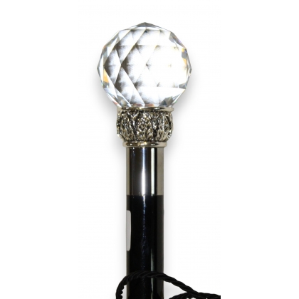 Chausse-pied \"Boule cristal Swarowski\" argenté