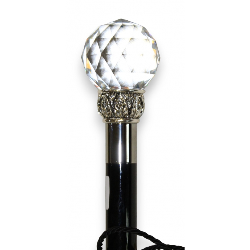 Silver-coloured "Swarovski Crystal Ball" shoehorn