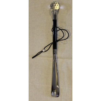 Silver-coloured "Swarovski Crystal Ball" shoehorn