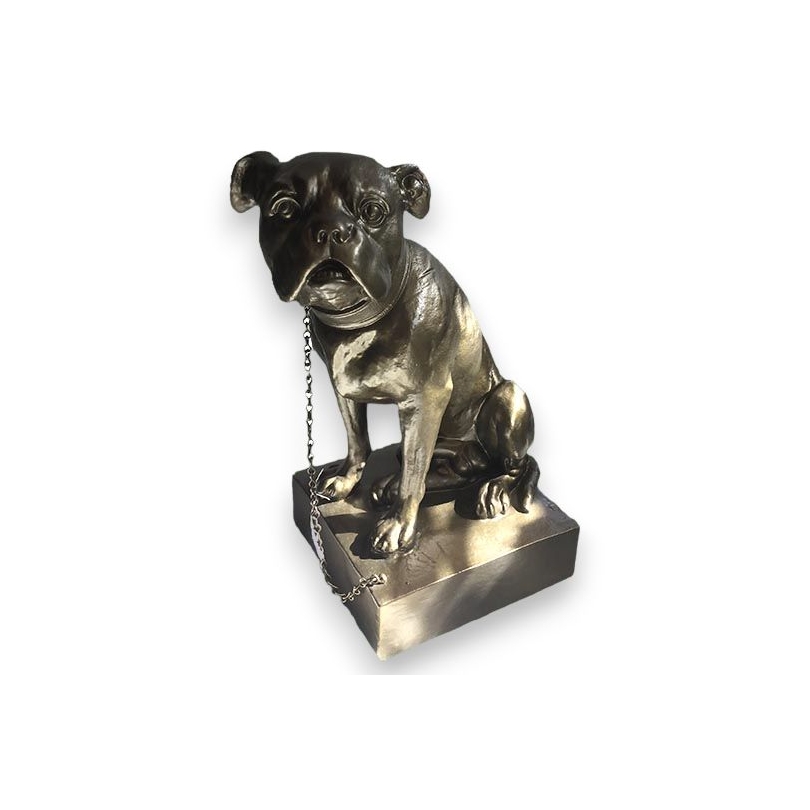"Zeus" sculpture in cast iron, antique bronze finish