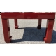 Table basse en laque rouge