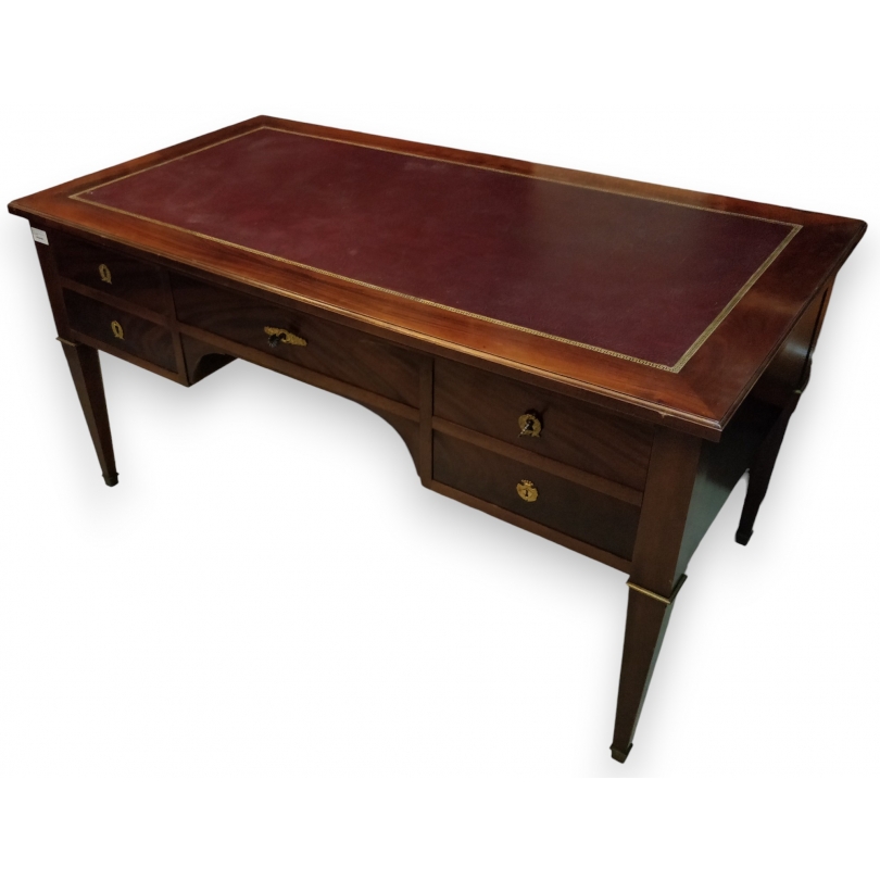 Bureau plat Directoire en acajou