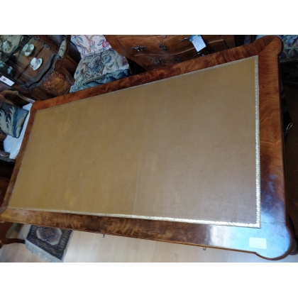  Bureau plat Empire à colonnes, en sur  Moinat SA  - Antiquités décoration