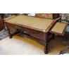  Bureau plat Empire à colonnes, en sur  Moinat SA  - Antiquités décoration