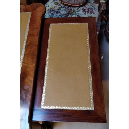  Bureau plat Empire à colonnes, en sur  Moinat SA  - Antiquités décoration