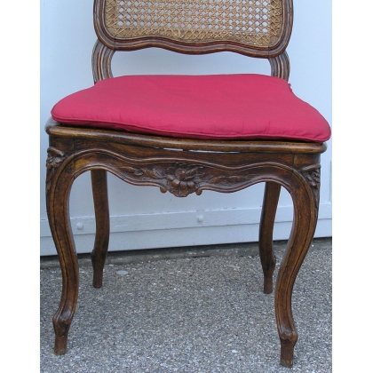 Pair of Louis XV cane chairs from  Moinat SA  - Antiques and home décor