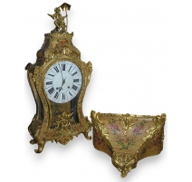 Louis XV mantel clock, Vernis