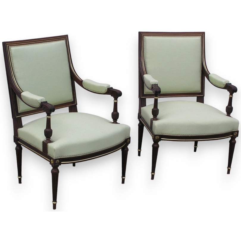 Pair of Louis XVI armchairs. From  Moinat SA  - Antiques and interior design