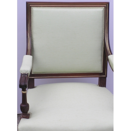 Pair of Louis XVI armchairs. From  Moinat SA  - Antiques and interior design
