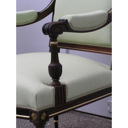 Pair of Louis XVI armchairs. From  Moinat SA  - Antiques and interior design