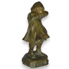 Bronze "Girl crying", signed