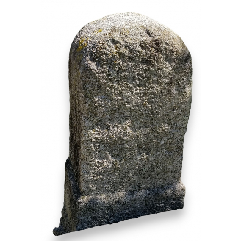 Rounded stone bollard