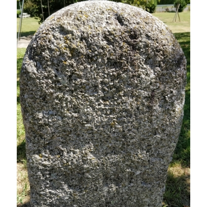Rounded stone bollard